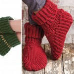 Crochet Slipper Boots
