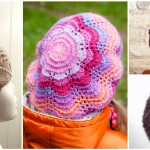 Knit Beret With Flower
