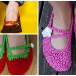 Crochet Mary Jane Slippers