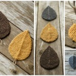 Knit Autumn Leaves