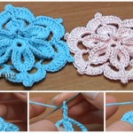 Crochet Flower With 3D Center