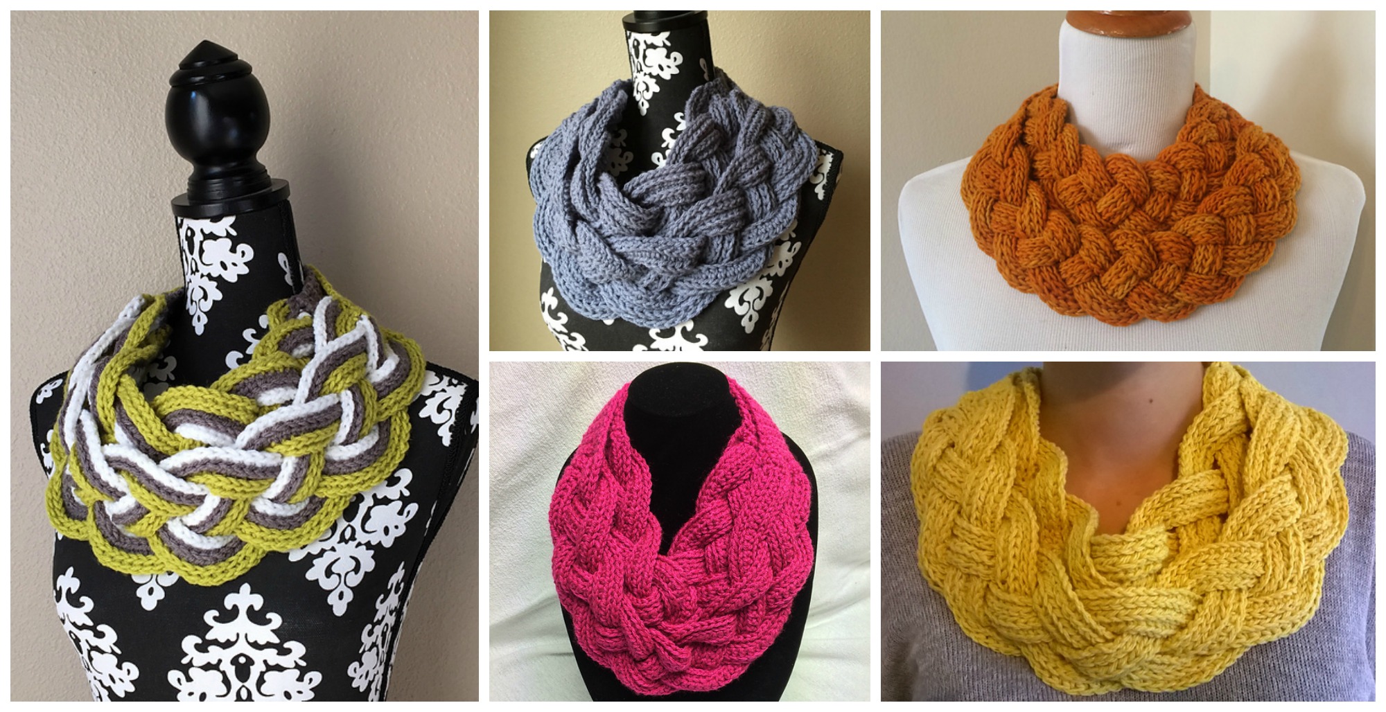 double layered Braided Cowl