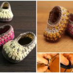 Simple Striped Baby Slippers
