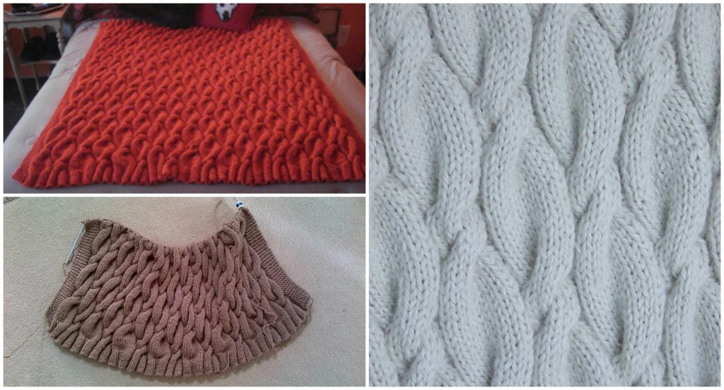 Knit Chunky Cable Blanket Pretty Ideas
