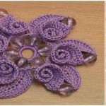Beaded Flower With Spiral Petals