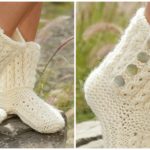 Knit Slippers “walk in the clouds”