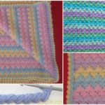 Spike Stitch Blanket With Pattern and Diagrams