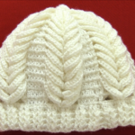 Crochet Hat With Spikes of Wheat