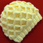 Crochet Hat With 3D Diamonds