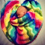 Crochet Rainbow Ripple Stitch Blanket