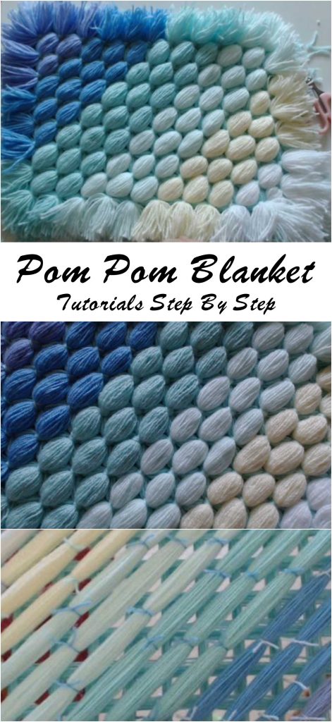 Pom Pom Blanket - Pretty Ideas