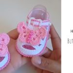 Crochet Butterfly Baby Sandals