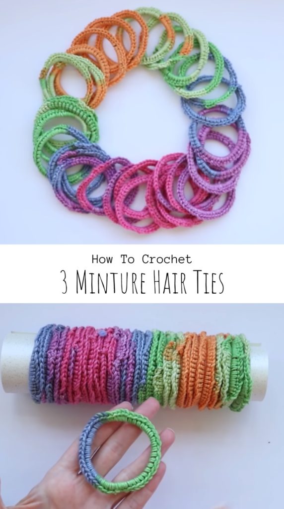 Crochet 3 Minute Hair Ties Pretty Ideas