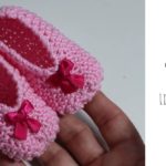 Crochet Little Bow Baby Shoes