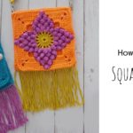 Crochet Square Saddle Bag