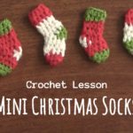 Crochet Mini Christmas Socks