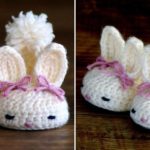 Crochet Baby Bunny Slippers