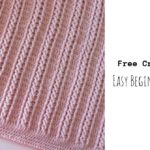 Crochet Easy Beginner Cable Blanket