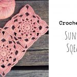 Crochet Sunset Flower Square Motif