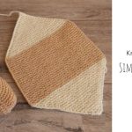 Knit Simple Hexagon Slippers