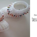 Crochet Tassel Baby Booties