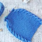 Knit Simple Cable Slippers