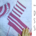 Knit Dot Stripes Slippers