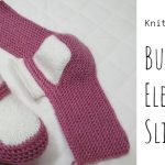 Knit Button Elegant Slippers