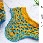 Knit Honeycomb Slippers