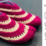 Knit Circle Stripe Slippers