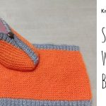 Knit Slippers with Buttons