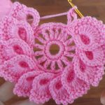 Crochet Round Petal Flower