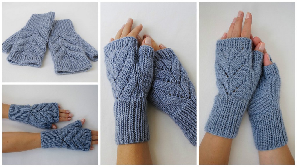 Fingerless Gloves "Leaves" Pretty Ideas