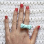 Knit Bow Ring