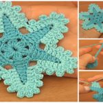 Crochet Flat Star Flower