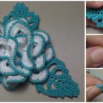 How To Crochet Rose Brooch