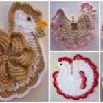 Crochet Chicken Potholder