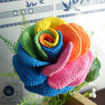 Crochet Colorful Rose