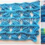 Crochet Stitch With Long Crosses