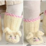 Knit Bunny Booties