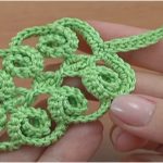 Crochet Simple Leaf With Spirals