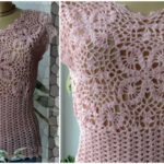 Crochet Spring Blouse With Flower