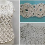 Crochet Elegant White Blouse