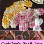 Crochet Bobbles Shrug For Babies