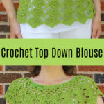 Crochet Top Down Blouse