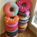 Crochet Sweet Donut Pillow