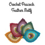 Crochet Peacock Feather Motif
