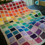 Squares rainbow Blanket