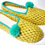 Crochet Puff Stitch Slippers