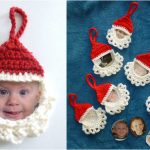 Crochet Funny Santa Frame